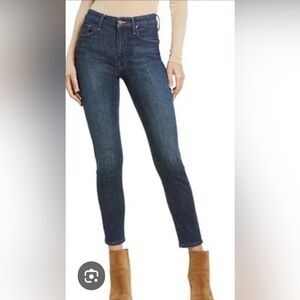 Mother High Waisted Looker Ankle Fray